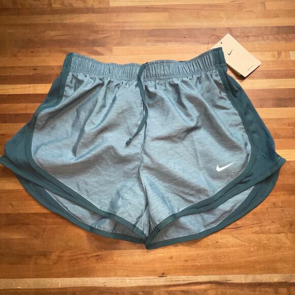 Nike Dri-Fit Tempo Womens Running Shorts deep jungle small - Picture 6 of 9